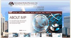 Desktop Screenshot of intlmedicalplacement.com
